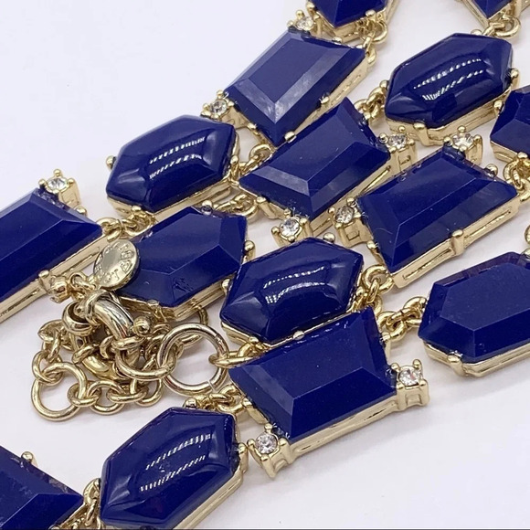 J. Crew Royal Blue Linked Necklace - Picture 2 of 2